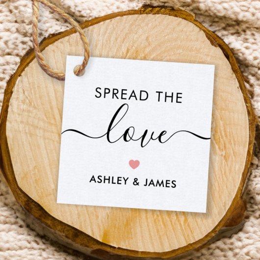 愛のラベルを広げる結婚ラベル，ピンク フェイバータグ