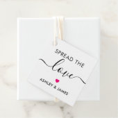 愛のラベルを広げる結婚ラベル、ホットピンク フェイバータグ (インサイチュ)