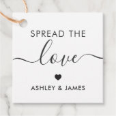 愛のラベルを広げ結婚る、の贈り物ラベル、クラフト フェイバータグ (正面)