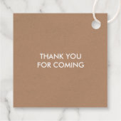 愛のラベルを広結婚める，ラベル，クラフト&ホワイト フェイバータグ (裏面)