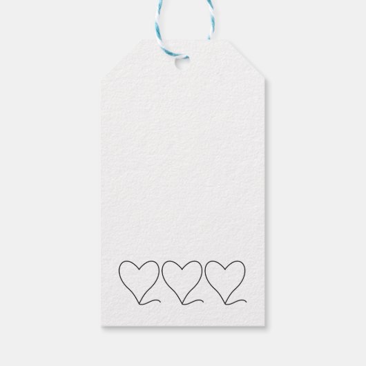 愛のラベル ギフトタグ (裏面)