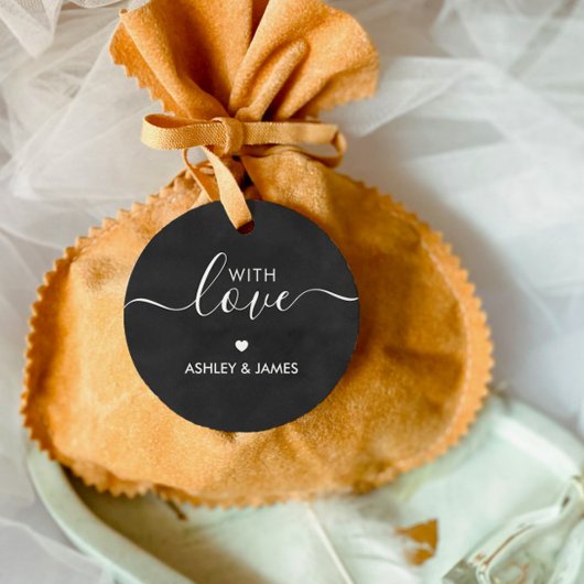 愛のラベル、結婚の贈り物ラベル、シャルボード フェイバータグ