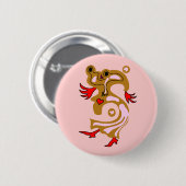 愛のリズム 缶バッジ (正面&裏面)