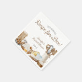 愛のレシピを見つけた! ブライダルシャワー スタンダードカクテルナプキン (角)