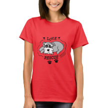 愛のレスキュー - ビブラント コットンTシャツ (女性用)