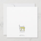 愛のレムールかわいいバレンタインのフラットスクエアカード (裏面)