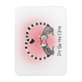 愛のレムールかわいいバレンタインの磁石 マグネット (縦)