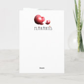 愛のレモン猿の矢 - 手描き カード (裏面)