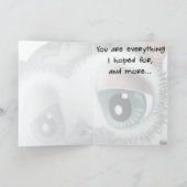 愛のレモン猿の矢 - 手描き カード (内部)