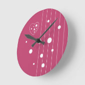 愛のレース ラウンド壁時計 (傾斜)