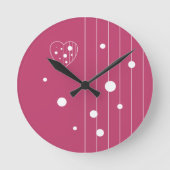 愛のレース ラウンド壁時計 (正面)