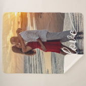 愛のロマンチックな写真を作成 シェルパブランケット (正面(横))