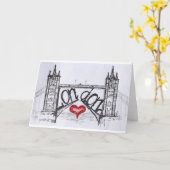 愛のロンドン カード (黄色い花)