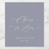 愛のワインラ結婚ベルへの応援 ワインラベル (シングルラベル)