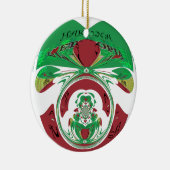 愛のワシの旗 - エチオピアを愛する | 赤 金 緑 セラミックオーナメント (右)