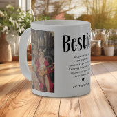 愛の一口： 2写真と引用文Bestie Coffee Mug コーヒーマグカップ