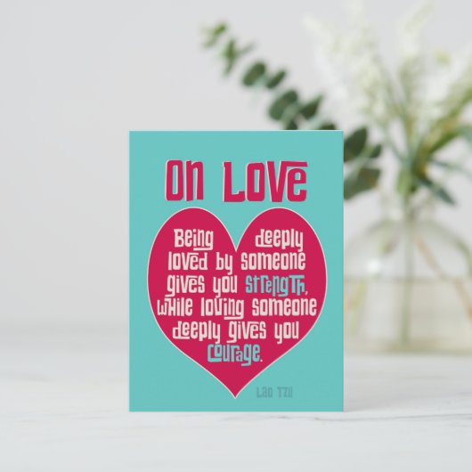 愛の上。引用文バイラオチュ ポストカード (スタンド正面)