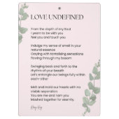 愛の不定詩 クリップボード (裏面)