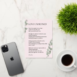 愛の不定詩 箔グリーティングカード