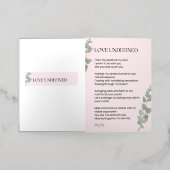 愛の不定詩 箔グリーティングカード (外側レイダウン)