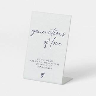 愛の世代のしるし 台座サイン