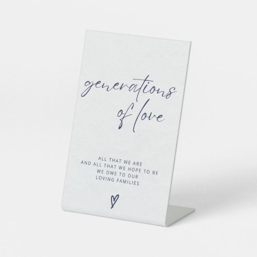 愛の世代のしるし 台座サイン (正面)