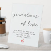 愛の世代 台座サイン (インサイチュ)