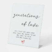 愛の世代 台座サイン (正面)