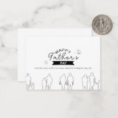 愛の世代 父の日のカード ノートカード (正面/裏面インサイチュ)