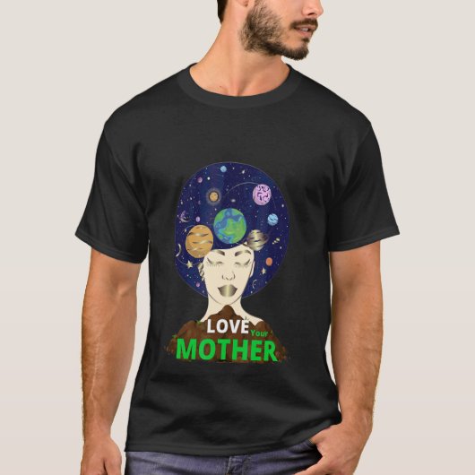 愛の世界の地球の日2022惑星環境母 Tシャツ (正面)