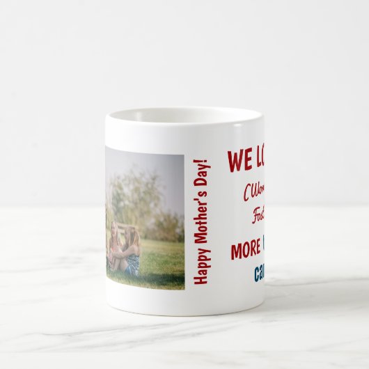 愛の世界の最高の里親の母の日 コーヒーマグカップ (中央)