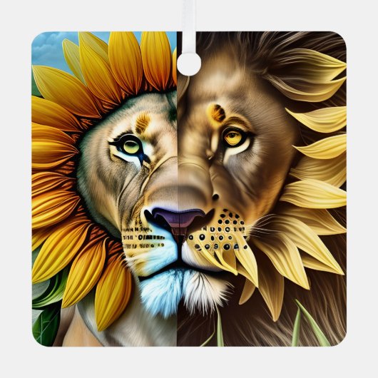 愛の両側トリプチ メタルオーナメント (正面)