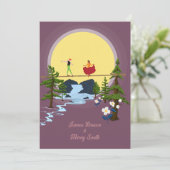 愛の中でアクロバティックなカップルの平和結婚な景色 招待状 (スタンド正面)