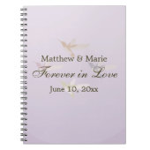 愛の中で愛結婚らしいハミングバード ノートブック (正面)