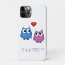 愛の中で甘いフクロウiPhoneケース