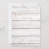 愛の中にアンカーさ素朴航海のいかり結婚の 招待状 (裏面)