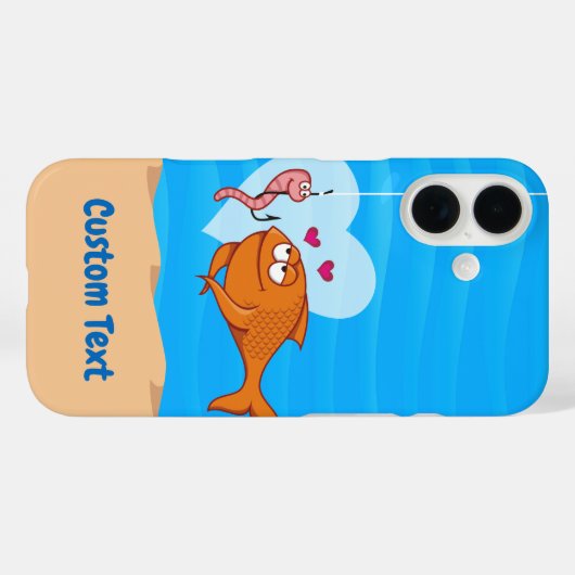 愛の中の魚と餌ケースメイトiPhoneケース Case-Mate iPhoneケース (裏面 (横))