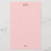 愛の乾杯 ワイン テイスティング スコアカード 便箋 (裏面)