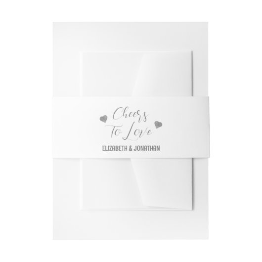 愛の乾杯 招待状ベリーバンド (正面例)