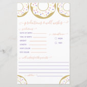 愛の予報と願いを振りかけるドーナツ (正面)