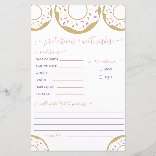 愛の予報と願いを振りかけるドーナツ (正面)