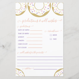 愛の予報と願いを振りかけるドーナツ