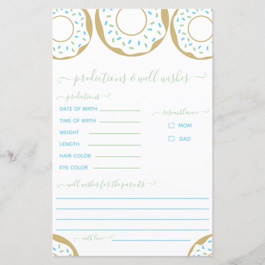 愛の予報と願いを振りかけるドーナツ (正面)