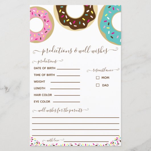 愛の予報と願いを振りかけるドーナツ (正面)