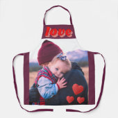 愛の人を魅了したフォトキャンバス エプロン (正面)