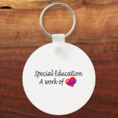 愛の仕事を特別に教育する キーホルダー (正面)