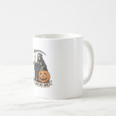 愛の仕事死神ハロウィンパンプキン鎌_1 コーヒーマグカップ (正面右)