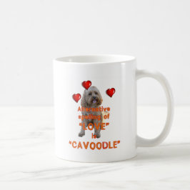 愛の代わりとなるスペリングはCAVOODLEです コーヒーマグカップ
