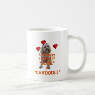 愛の代わりとなるスペリングはCAVOODLEです コーヒーマグカップ