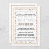 愛の伝え方を教えて？ タイポグラフィ ポエトリー ウェディング 招待状 (正面/裏面)